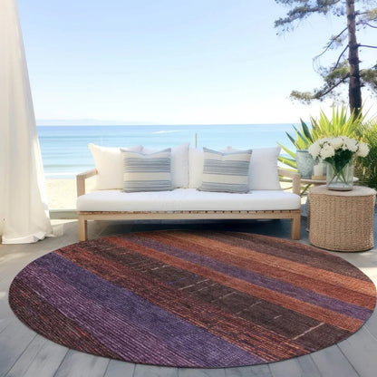 Nuvata Orange Washable Indoor - Outdoor Rug - LOOMLAN - LOOMLAN Rugs - Outdoor Rugs