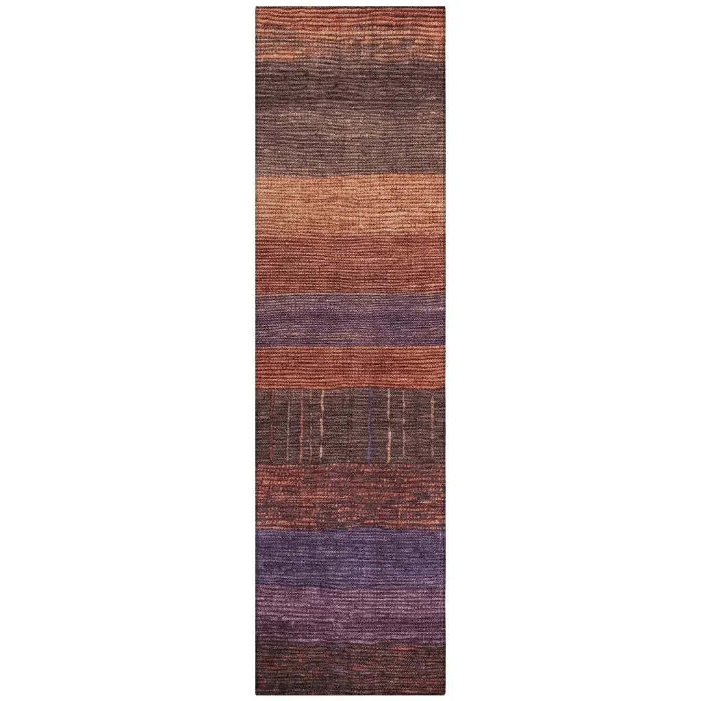 Nuvata Orange Washable Indoor - Outdoor Rug - LOOMLAN - LOOMLAN Rugs - Outdoor Rugs