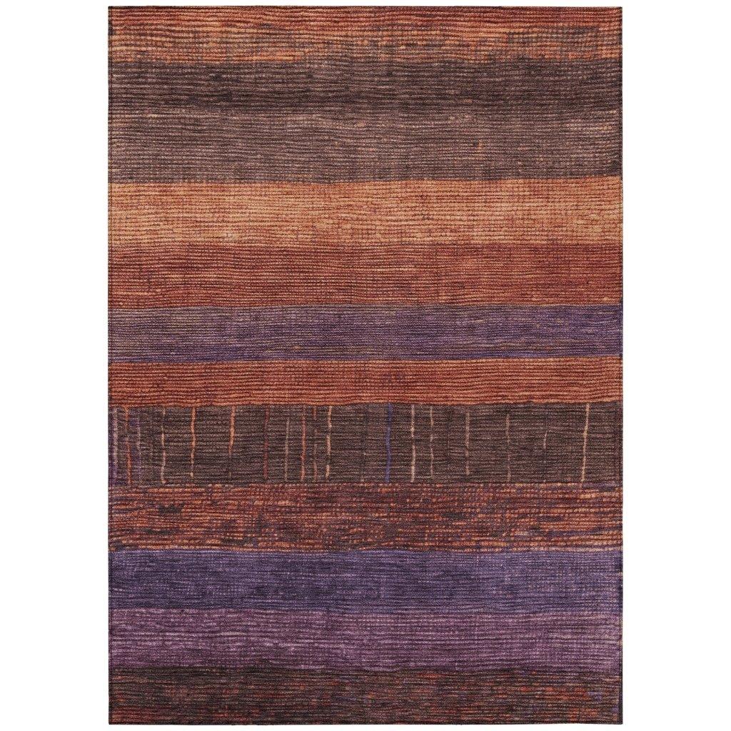Nuvata Orange Washable Indoor - Outdoor Rug - LOOMLAN - LOOMLAN Rugs - Outdoor Rugs