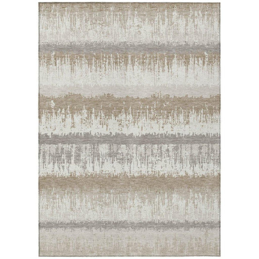 Nyelle Ivory Washable Indoor-Outdoor Rug-Outdoor Rugs-LOOMLAN Rugs-2'6" x 3'10"-LOOMLAN