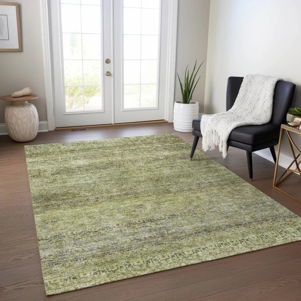 Nymara Green Washable Indoor - Outdoor Rug - LOOMLAN - LOOMLAN Rugs - Outdoor Rugs