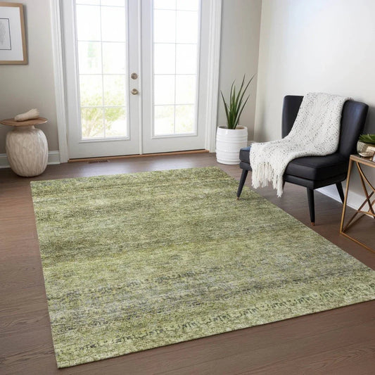 Nymara Green Washable Indoor - Outdoor Rug - LOOMLAN - LOOMLAN Rugs - Outdoor Rugs