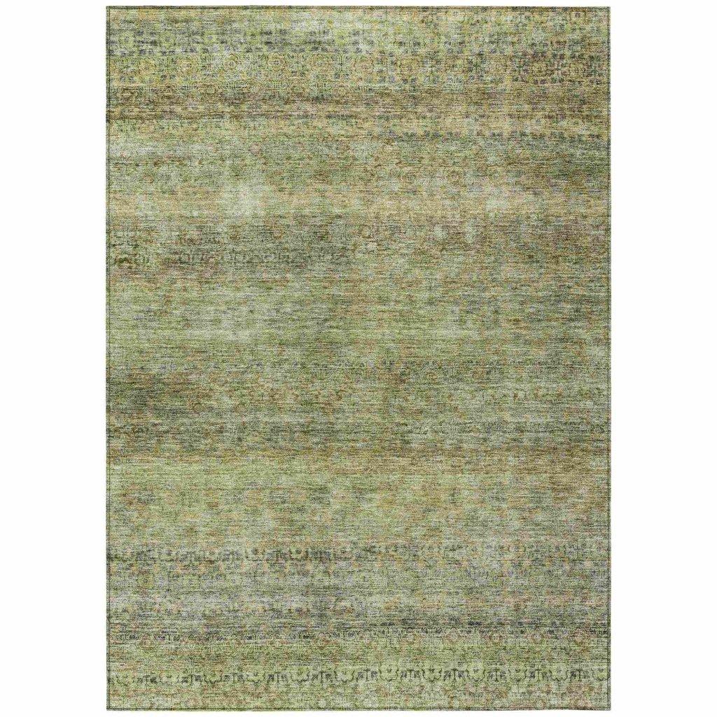 Nymara Green Washable Indoor - Outdoor Rug - LOOMLAN - LOOMLAN Rugs - Outdoor Rugs