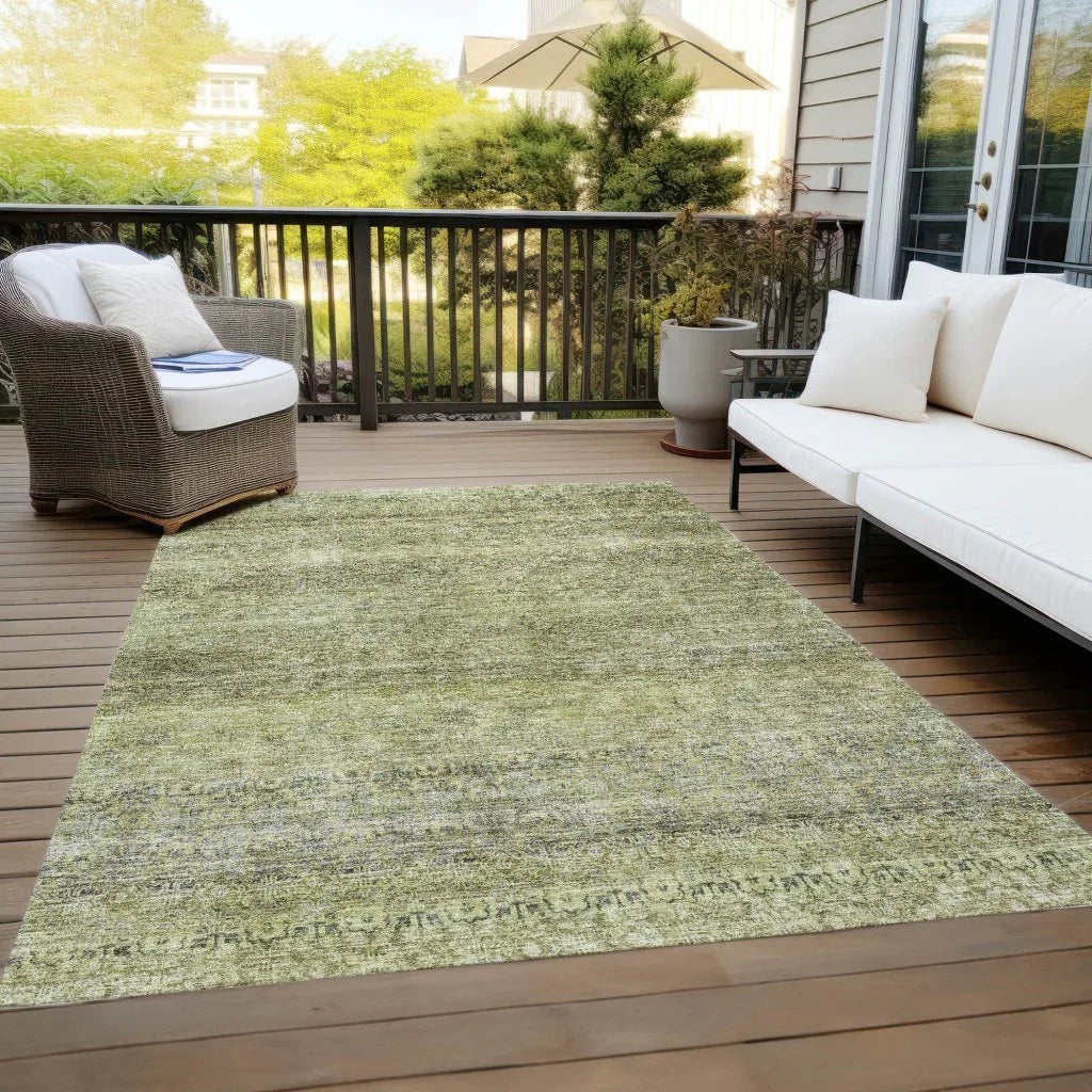 Nymara Green Washable Indoor - Outdoor Rug - LOOMLAN - LOOMLAN Rugs - Outdoor Rugs