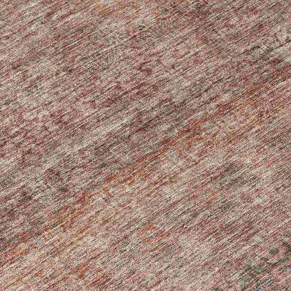 Nymara Orange Washable Indoor - Outdoor Rug - LOOMLAN - LOOMLAN Rugs - Outdoor Rugs