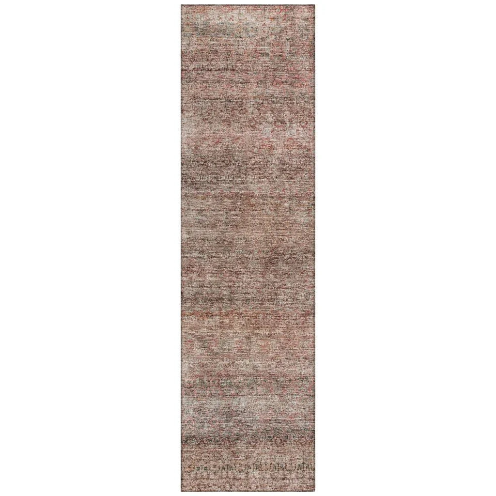 Nymara Orange Washable Indoor - Outdoor Rug - LOOMLAN - LOOMLAN Rugs - Outdoor Rugs