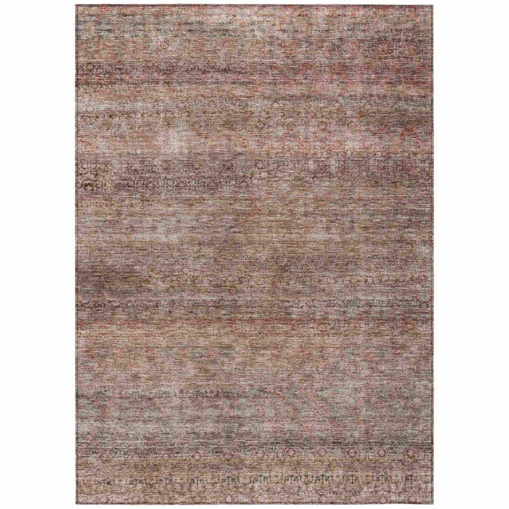 Nymara Orange Washable Indoor - Outdoor Rug - LOOMLAN - LOOMLAN Rugs - Outdoor Rugs