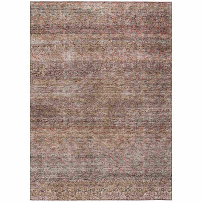 Nymara Orange Washable Indoor - Outdoor Rug - LOOMLAN - LOOMLAN Rugs - Outdoor Rugs