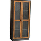 Jadwin Tall Wood Cabinet Glass Doors - LOOMLAN - LOOMLAN - Bookcases