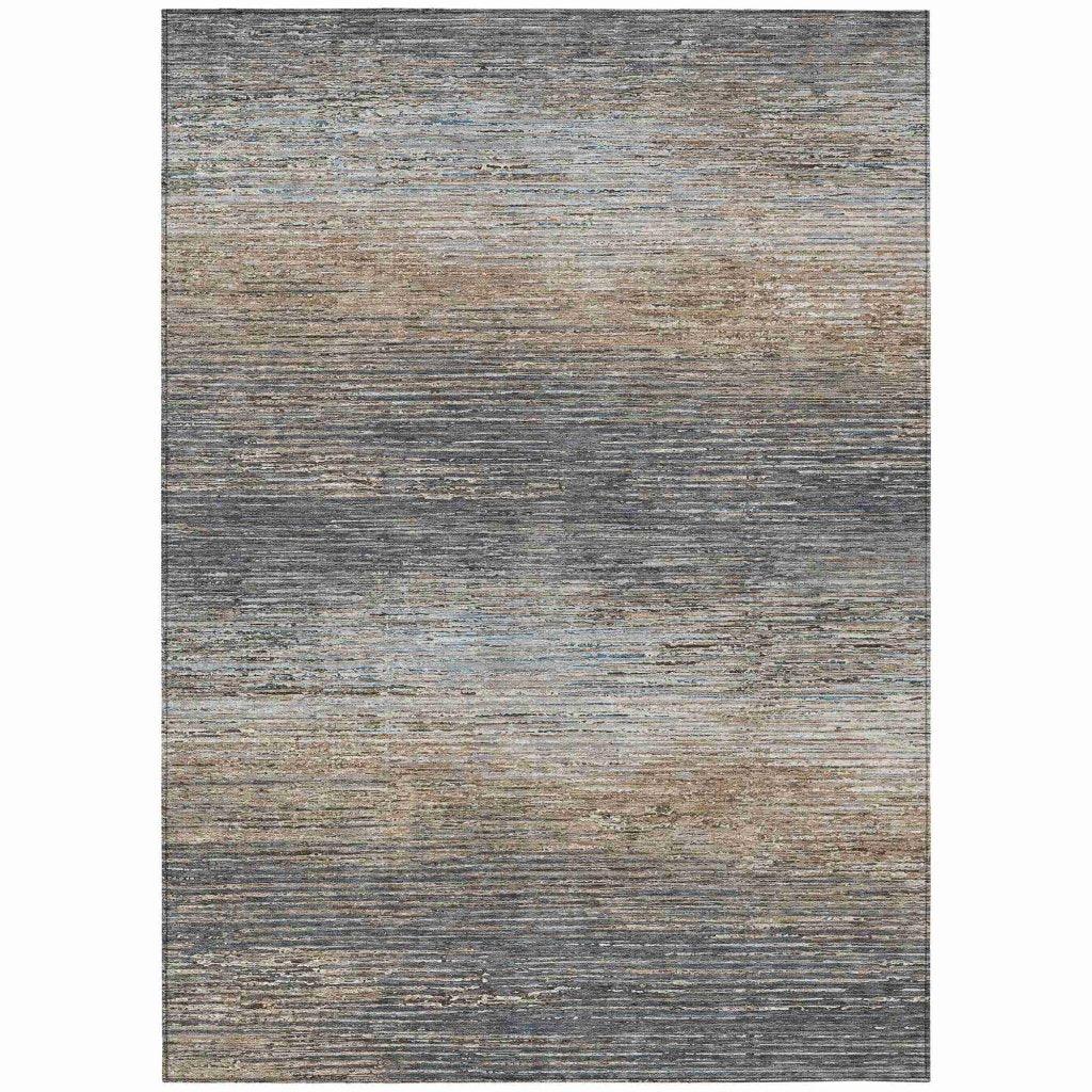 Nyra Gray Washable Indoor - Outdoor Rug - LOOMLAN - LOOMLAN Rugs - Outdoor Rugs
