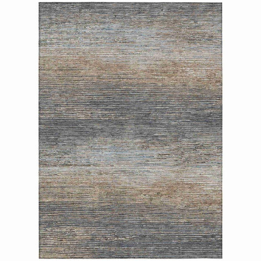 Nyra Gray Washable Indoor - Outdoor Rug - LOOMLAN - LOOMLAN Rugs - Outdoor Rugs