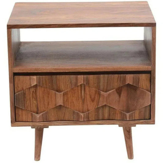 O2 One Drawer Nightstand Mid - Century Modern - LOOMLAN - Moe's Home - Nightstands