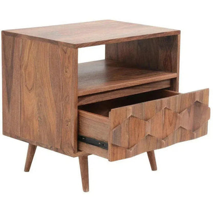 O2 One Drawer Nightstand Mid - Century Modern - LOOMLAN - Moe's Home - Nightstands