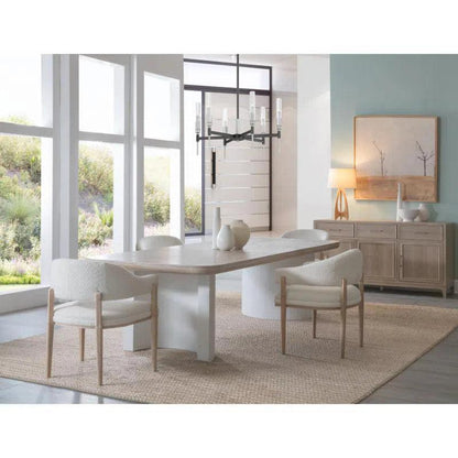 Oak Bodhi Rectanglular Table 20-Inch Leaf-Dining Tables-Palmetto Home-LOOMLAN