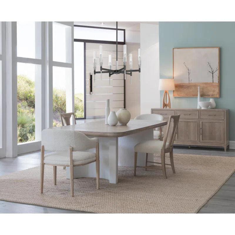 Oak Bodhi Rectanglular Table 20-Inch Leaf-Dining Tables-Palmetto Home-LOOMLAN