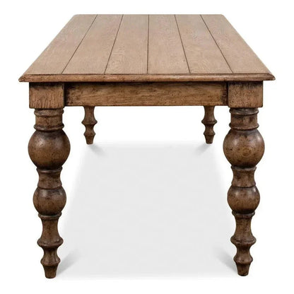 Oak Dining Table-Dining Tables-Sarreid-LOOMLAN