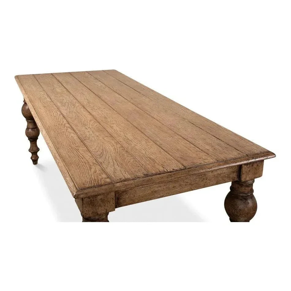 Oak Dining Table-Dining Tables-Sarreid-LOOMLAN