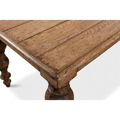 Oak Dining Table-Dining Tables-Sarreid-LOOMLAN