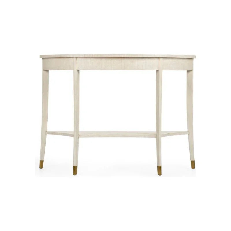 Oaklee Demilune Shaped Wood Console Table - LOOMLAN - Wildwood - Console Tables
