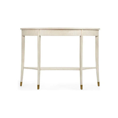 Oaklee Demilune Shaped Wood Console Table - LOOMLAN - Wildwood - Console Tables