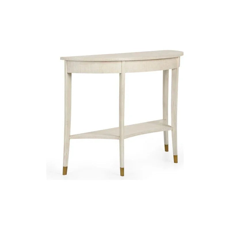 Oaklee Demilune Shaped Wood Console Table - LOOMLAN - Wildwood - Console Tables