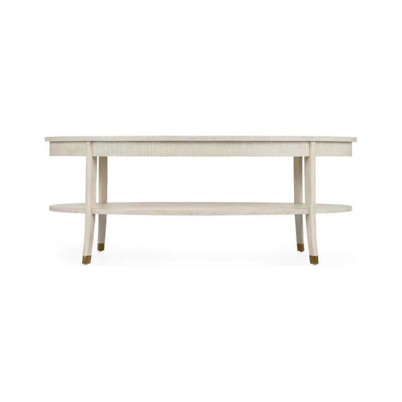Oaklee Wooden Oval Cocktail Table - LOOMLAN - Wildwood - Coffee Tables