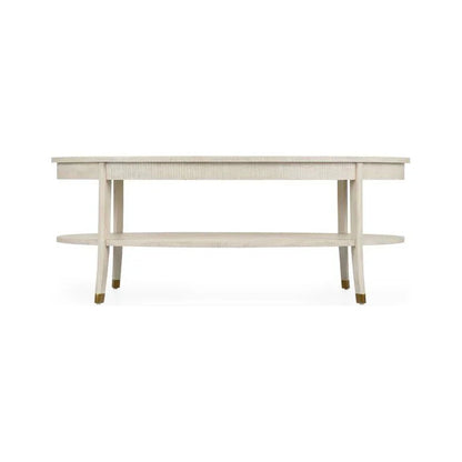 Oaklee Wooden Oval Cocktail Table - LOOMLAN - Wildwood - Coffee Tables