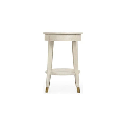 Oaklee Wooden Oval Side Table - LOOMLAN - Wildwood - Side Tables