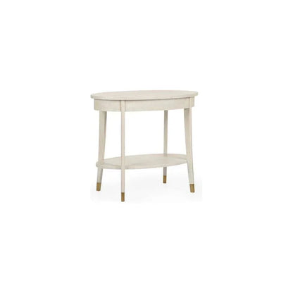 Oaklee Wooden Oval Side Table - LOOMLAN - Wildwood - Side Tables