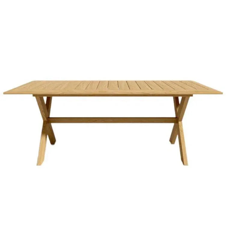 Oakville Outdoor Teak Dining Table-Outdoor Dining Tables-HiTeak-LOOMLAN