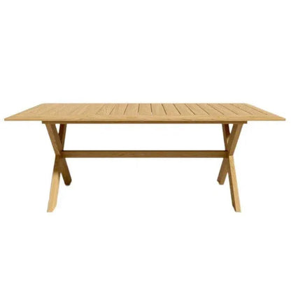 Oakville Outdoor Teak Dining Table-Outdoor Dining Tables-HiTeak-LOOMLAN