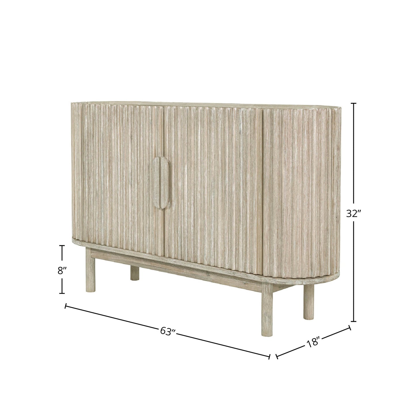 Oasis Four Doors Wood Sideboard