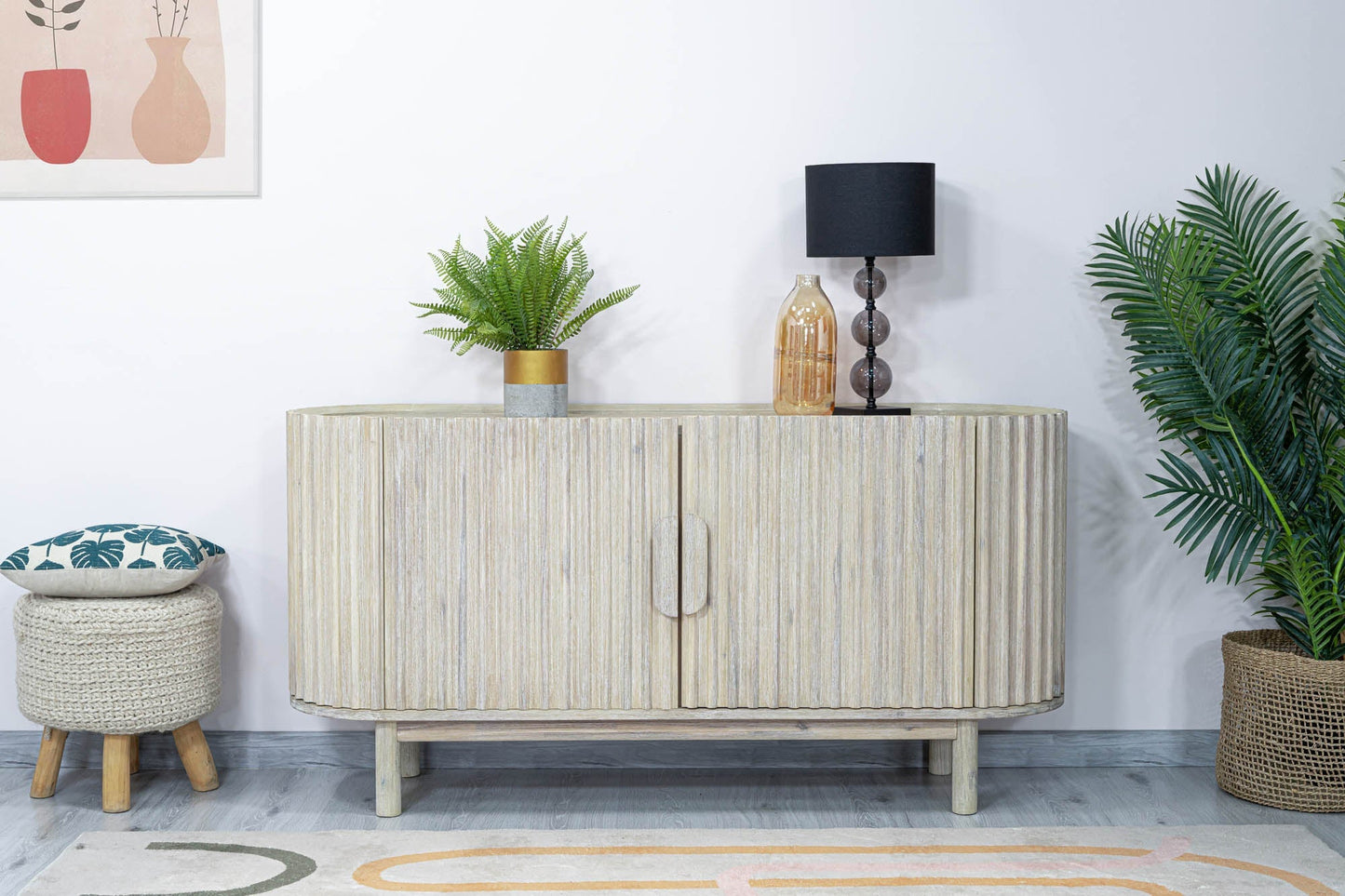 Oasis Four Doors Wood Sideboard