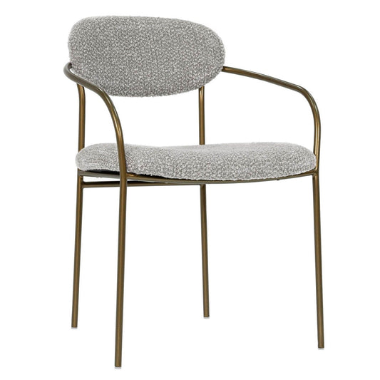 Oasis Grey Fabric Dining Arm Chair (Set of 2)