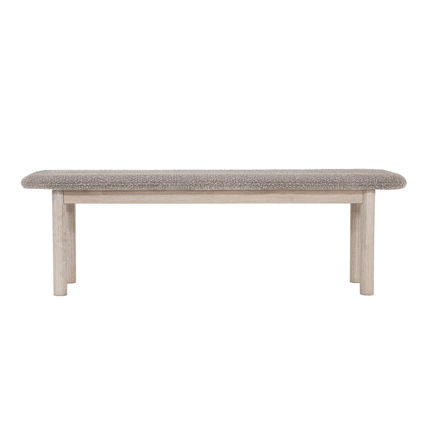 Oasis Grey Fabric Dining Bench
