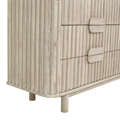 Oasis Six Drawers Wood Dresser-Dressers-LH Imports-LOOMLAN