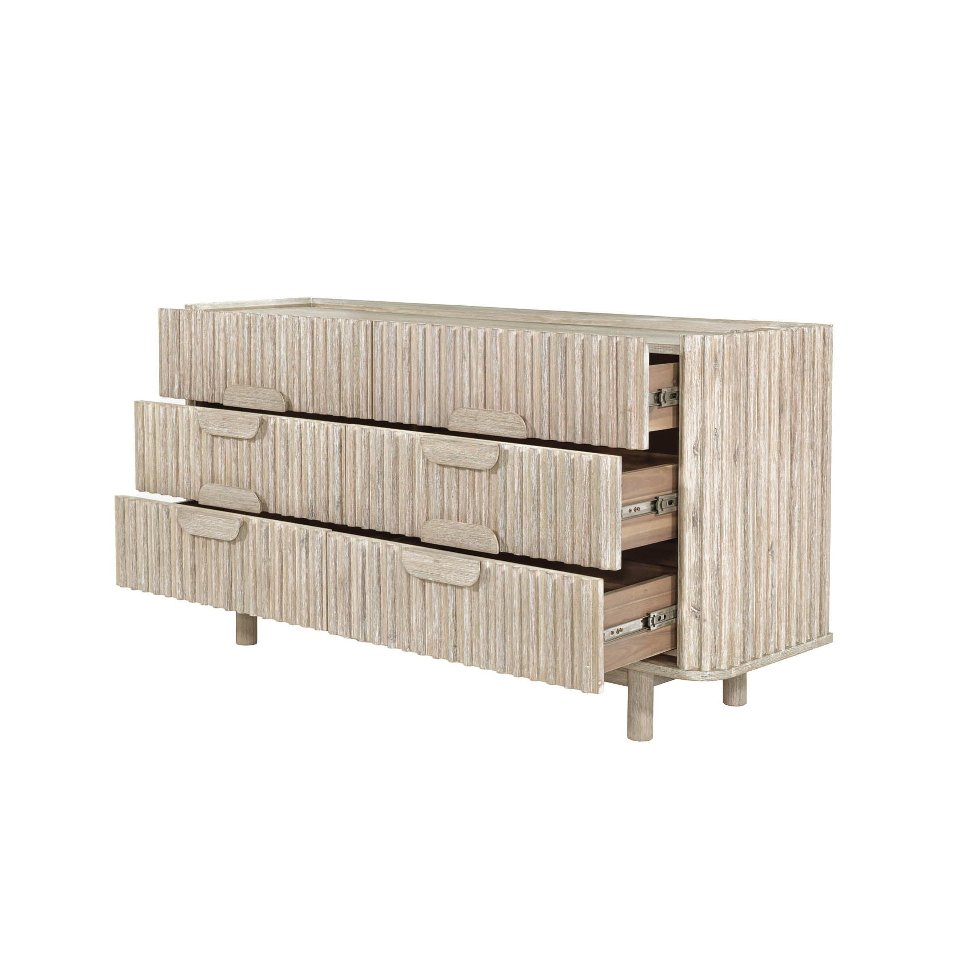 Oasis Six Drawers Wood Dresser-Dressers-LH Imports-LOOMLAN