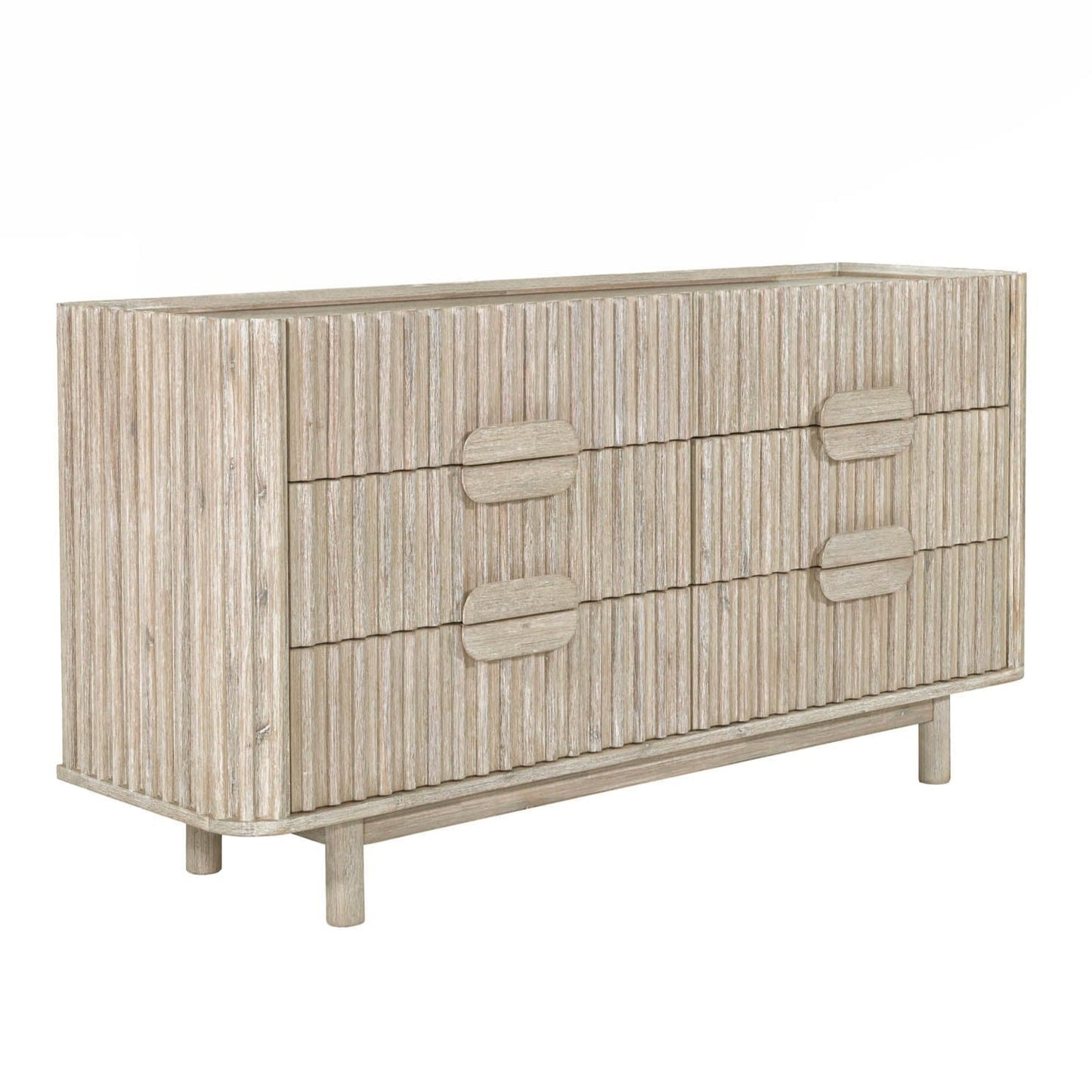 Oasis Six Drawers Wood Dresser-Dressers-LH Imports-LOOMLAN