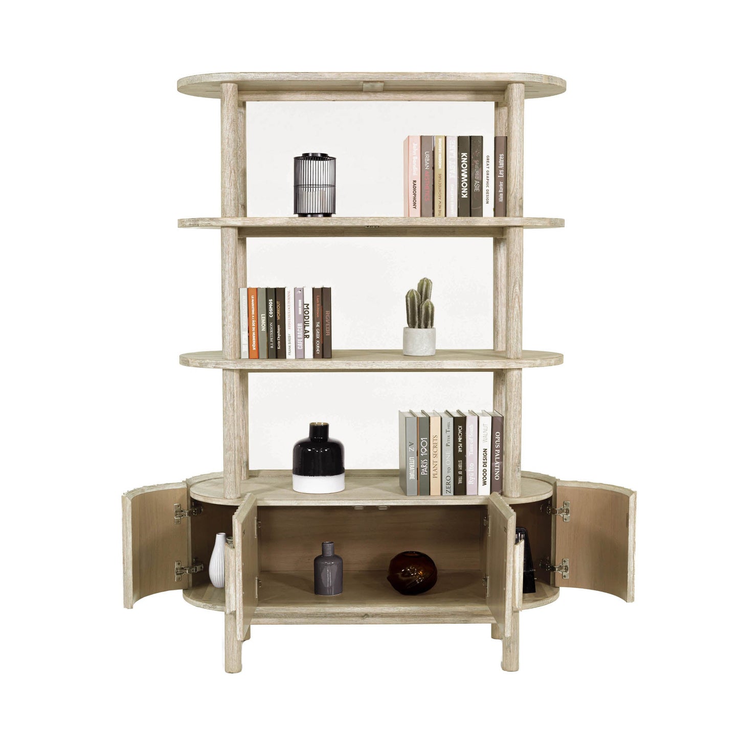 Oasis Solid Wood Etagere-Etageres-LH Imports-LOOMLAN