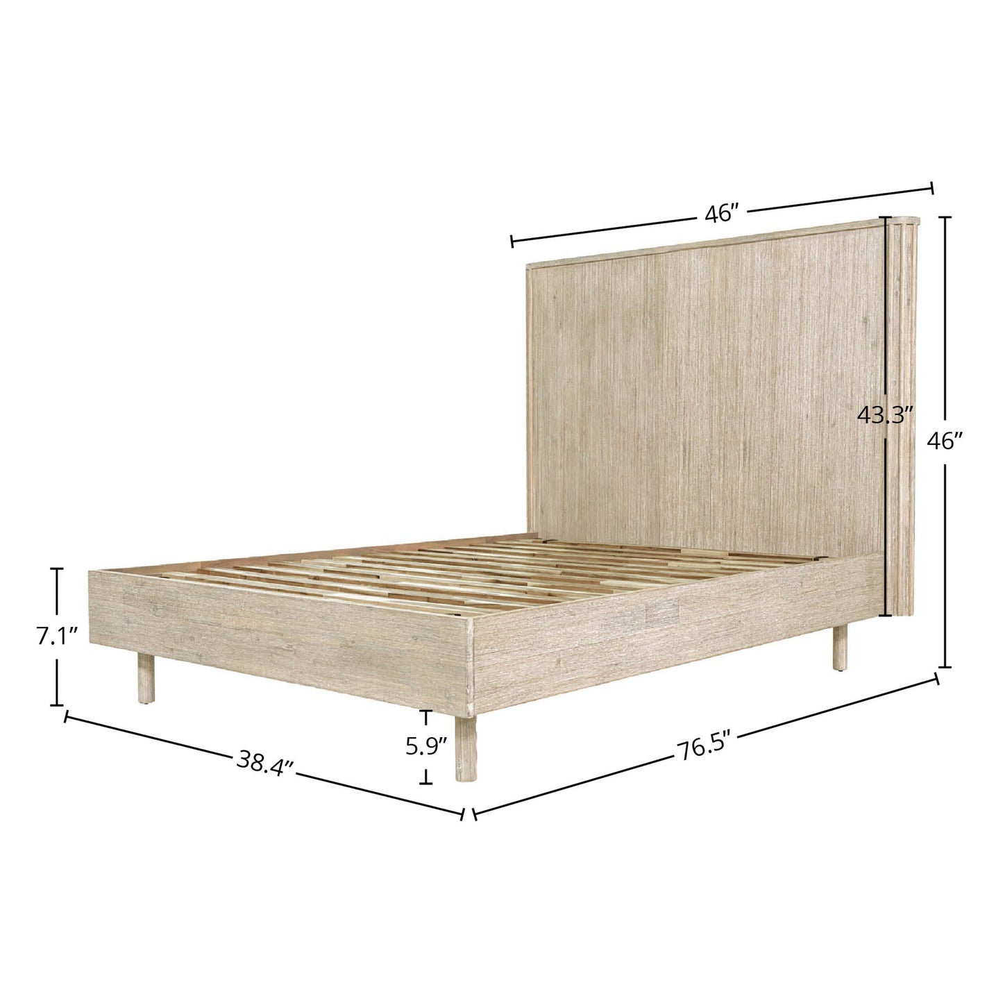 Oasis Solid Wooden Single Bed
