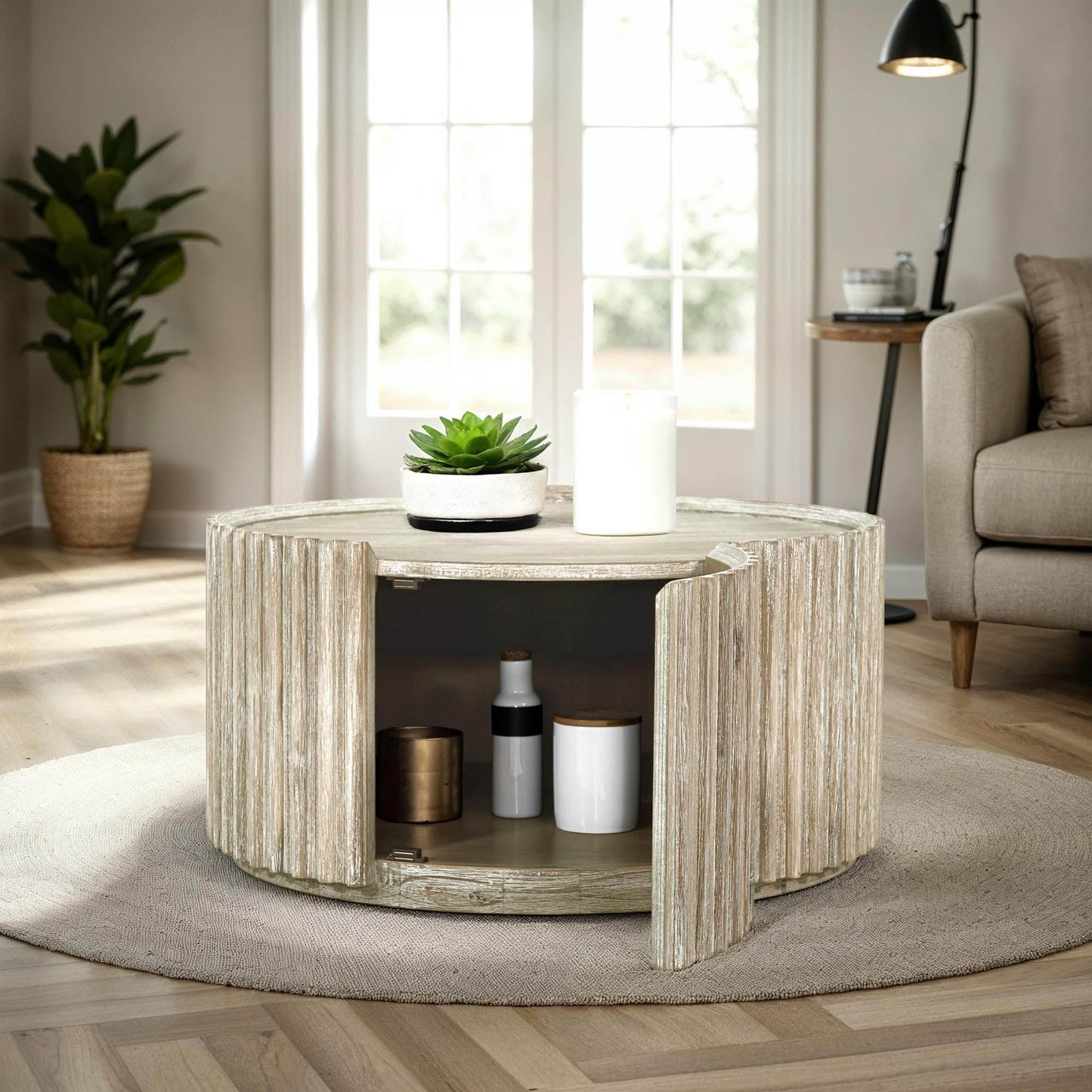 Oasis Solid Wooden Storage Coffee Table