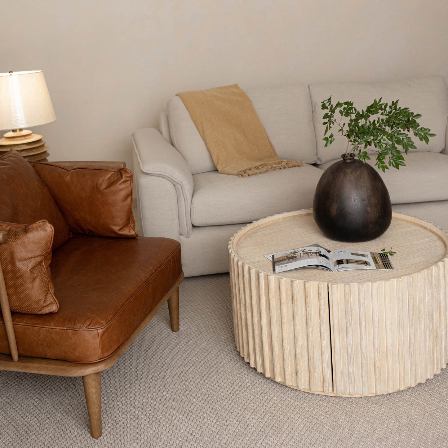 Oasis Solid Wooden Storage Coffee Table