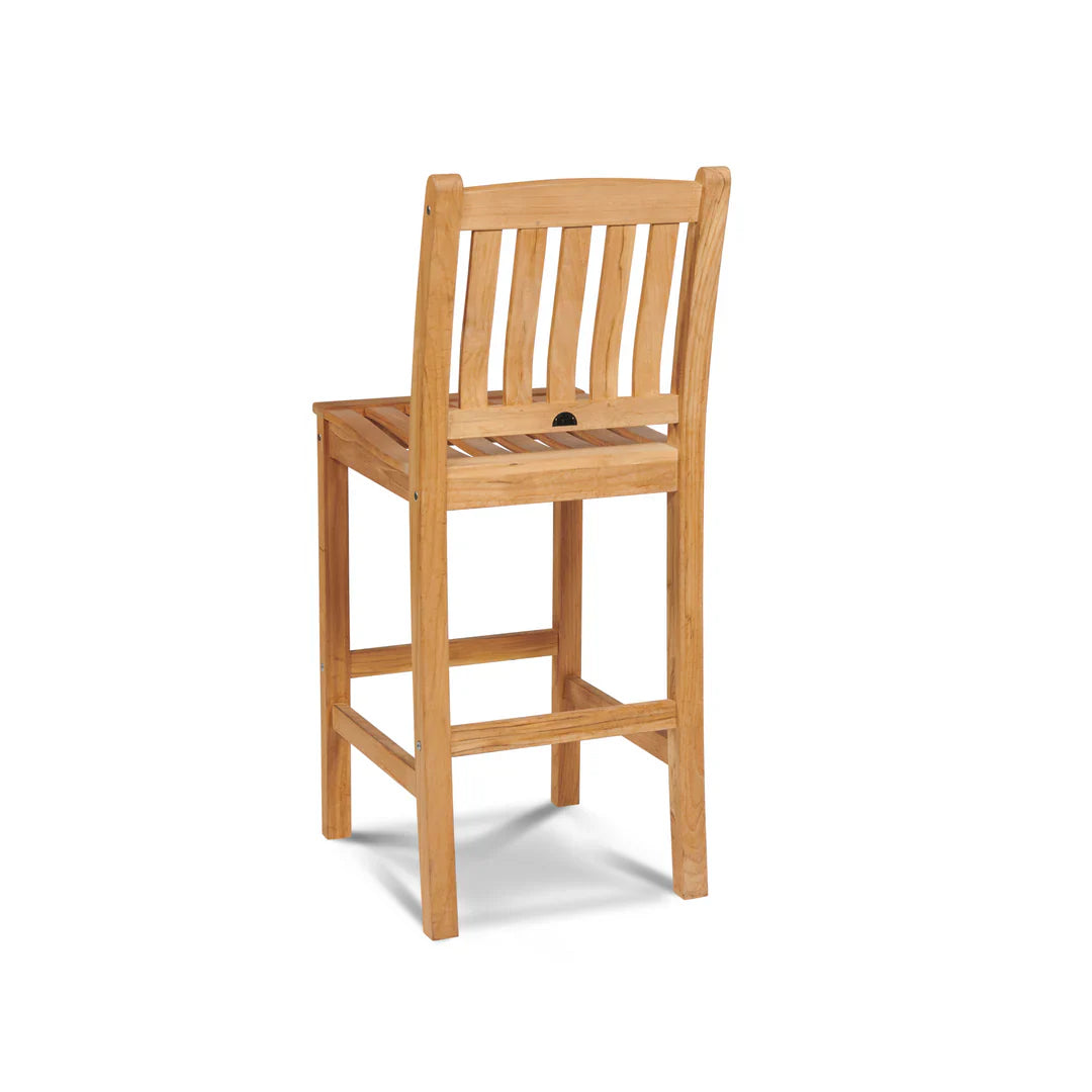 Oasis Teak Outdoor Bar Chair-Outdoor Bar Stools-HiTeak-LOOMLAN