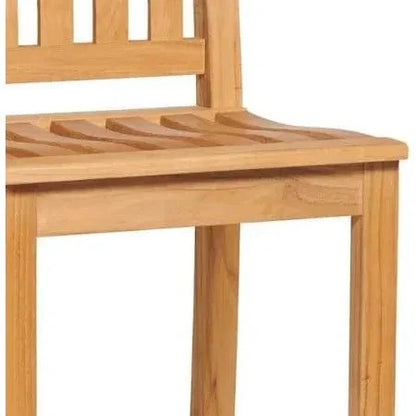 Oasis Teak Outdoor Bar Chair-Outdoor Bar Stools-HiTeak-LOOMLAN