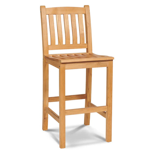 Oasis Teak Outdoor Bar Chair-Outdoor Bar Stools-HiTeak-LOOMLAN