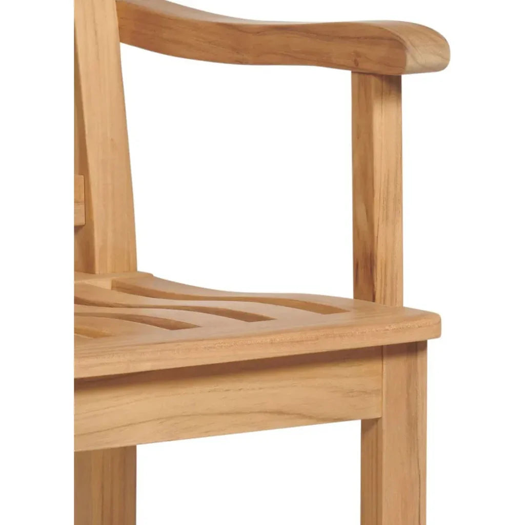 Oasis Teak Outdoor Bar Chair Sustainable-Outdoor Bar Stools-HiTeak-LOOMLAN