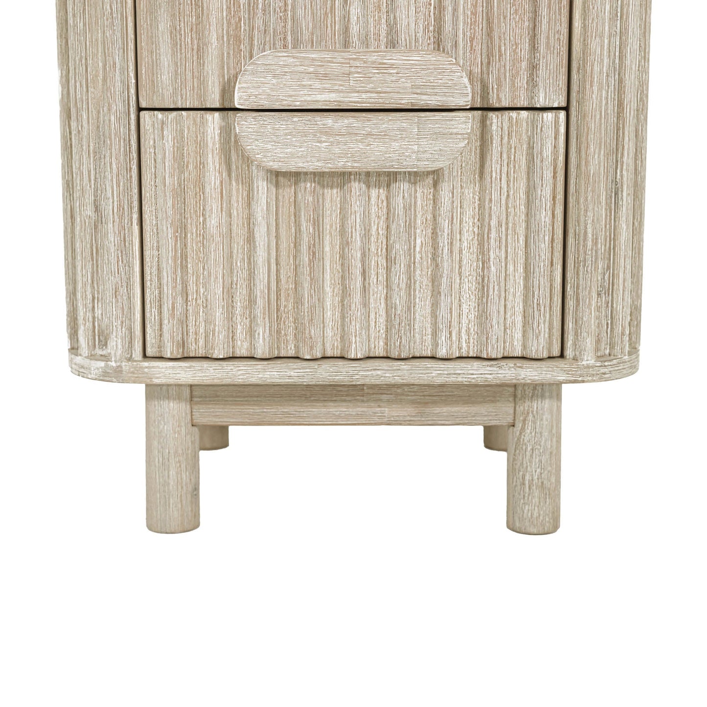 Oasis Two Drawers Wood Nightstand-Nightstands-LH Imports-LOOMLAN