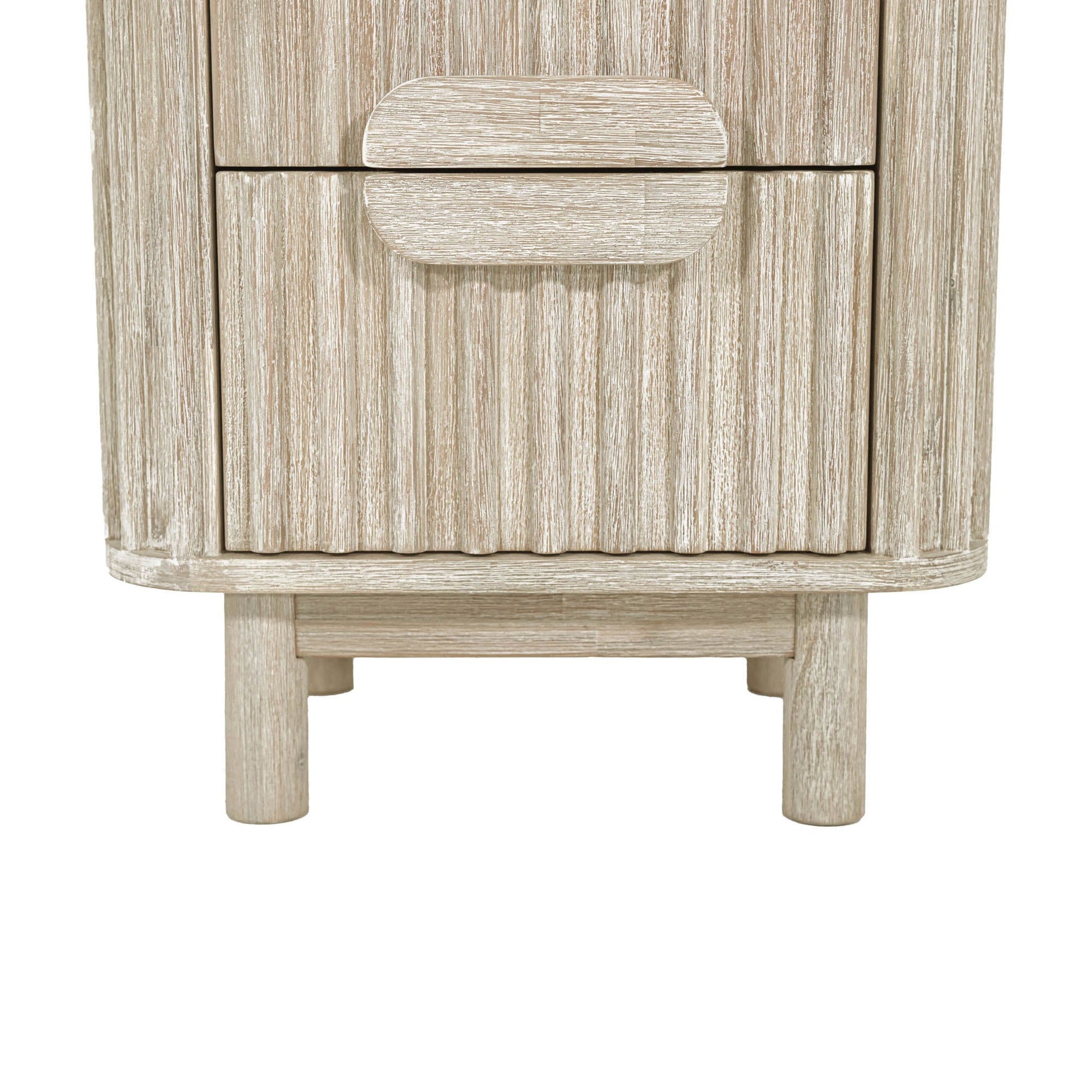 Oasis Two Drawers Wood Nightstand-Nightstands-LH Imports-LOOMLAN