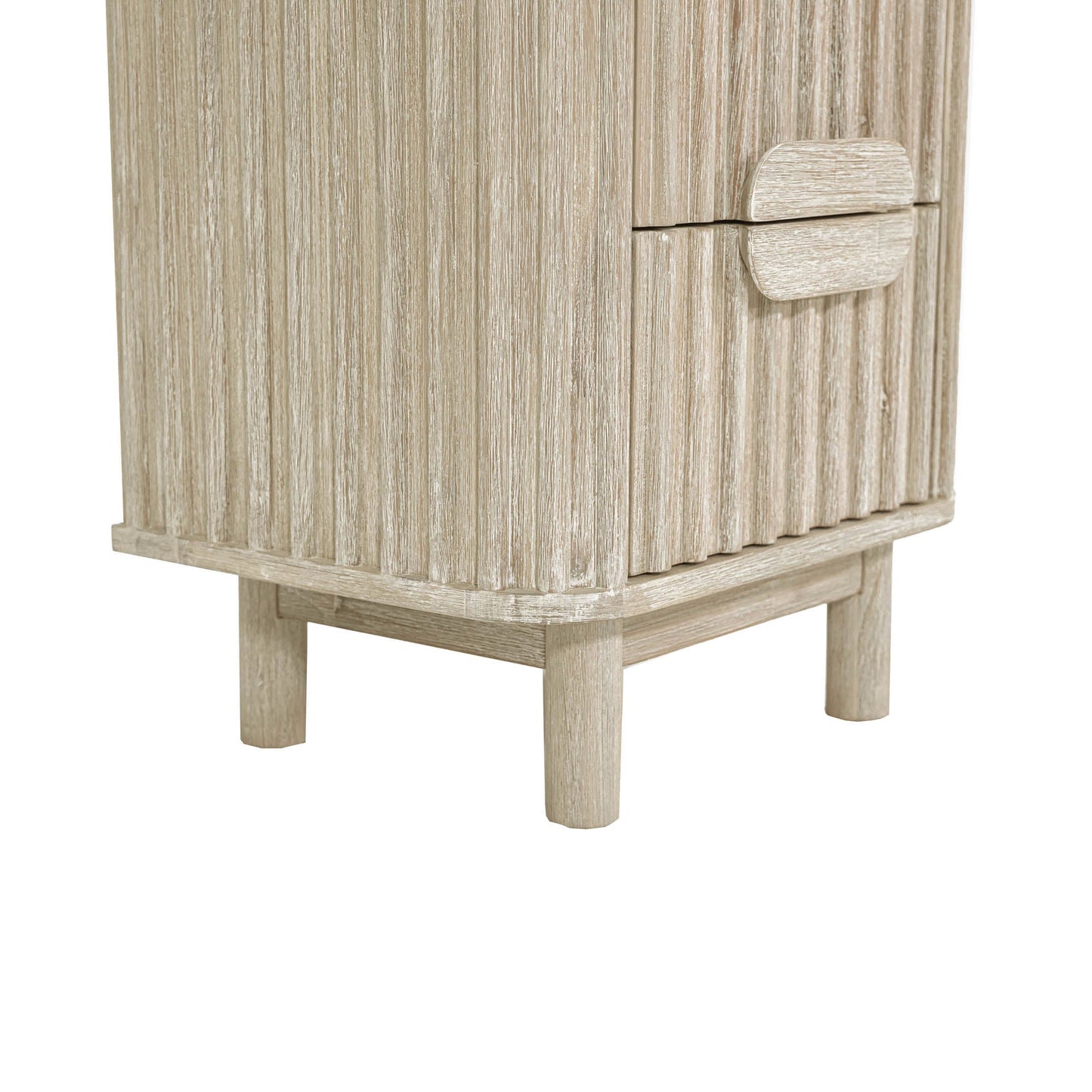 Oasis Two Drawers Wood Nightstand-Nightstands-LH Imports-LOOMLAN