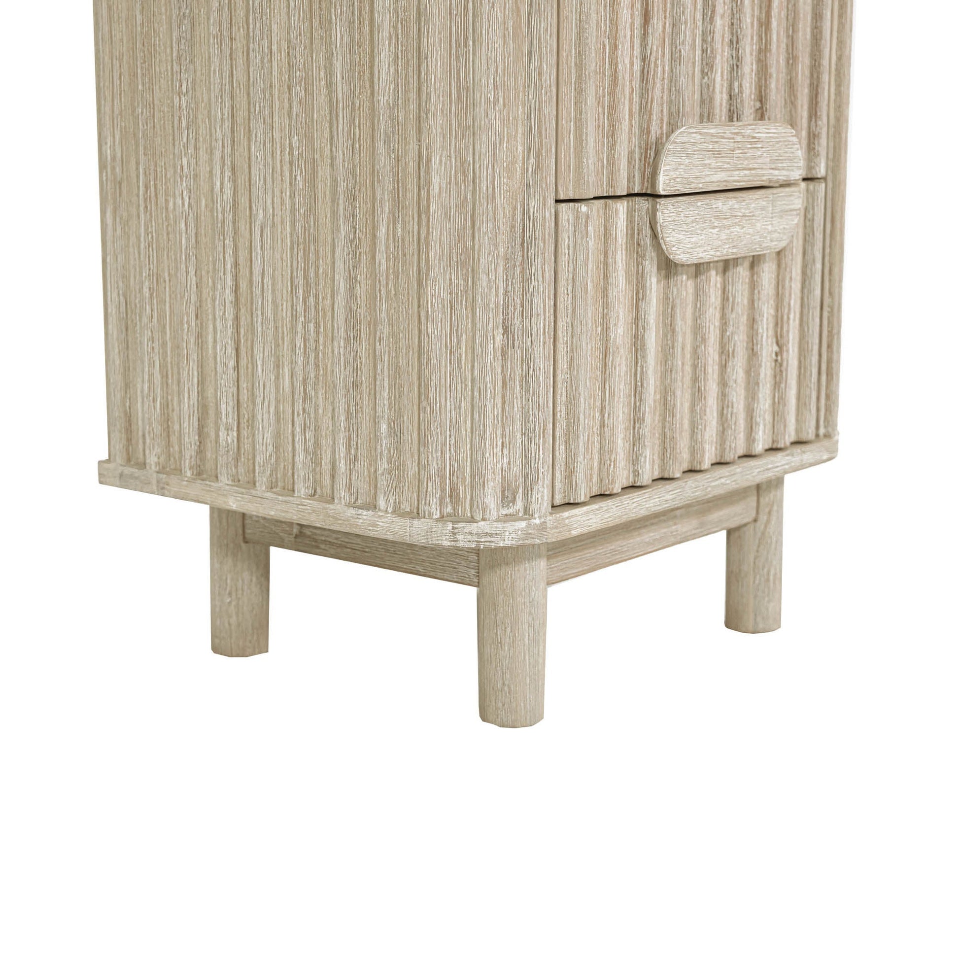 Oasis Two Drawers Wood Nightstand-Nightstands-LH Imports-LOOMLAN
